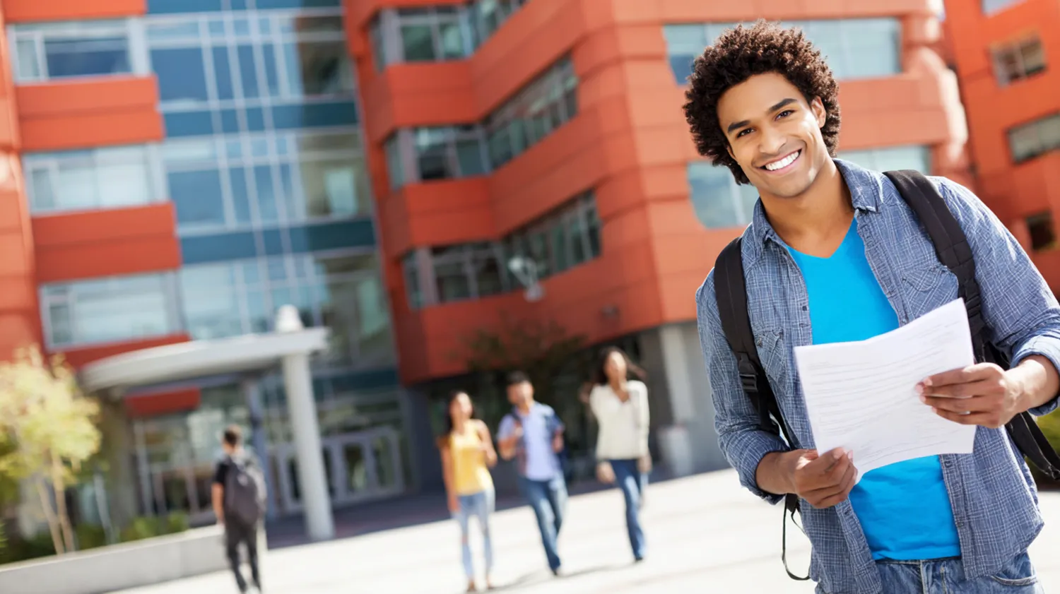 College student considering financial aid options