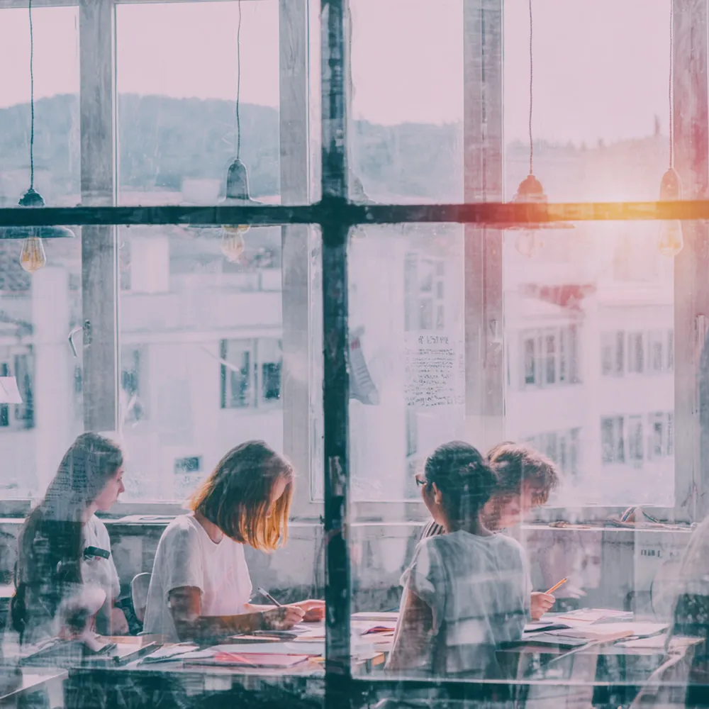 College classroom atmosphere representing culinary education and career training