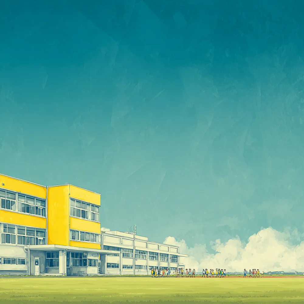 Modern school building