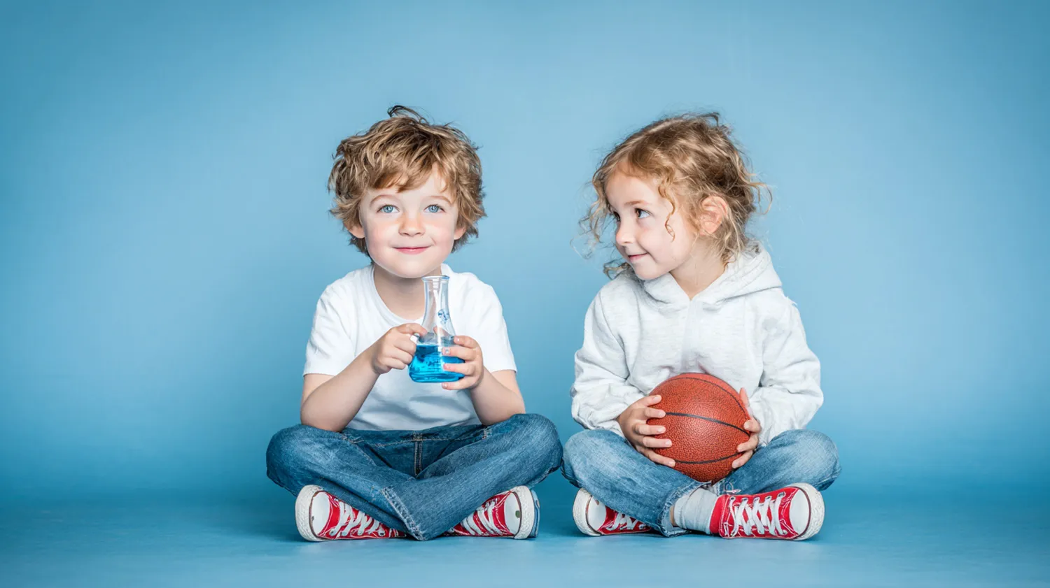 Young children considering kindergarten