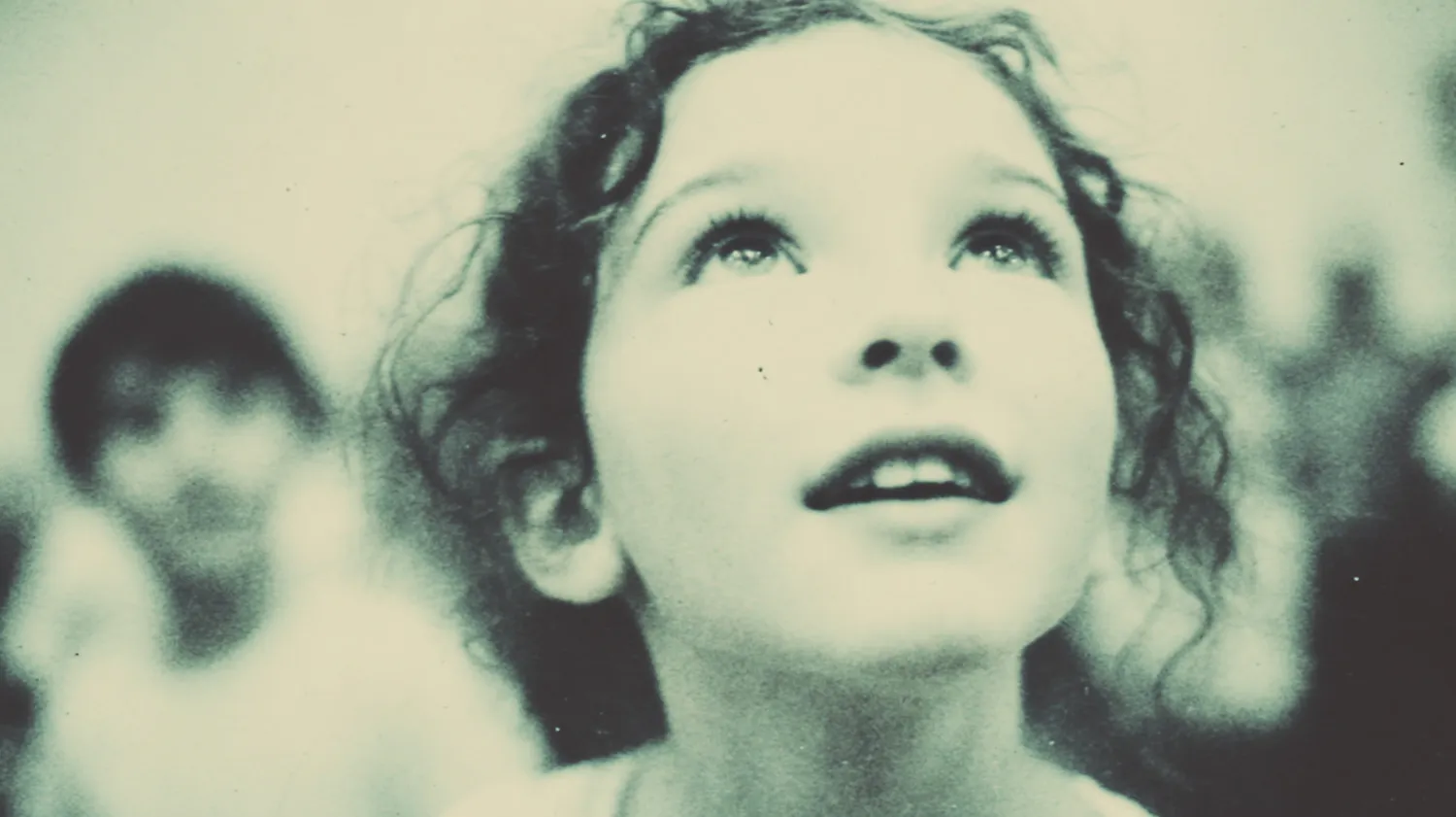 Student looking up with wonder